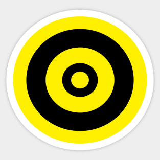 concentric circles target design Sticker